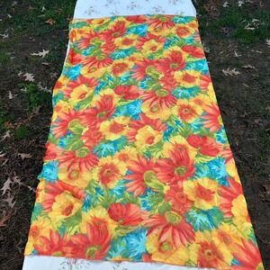Beautiful bright vintage‎ floral scarf by Krista